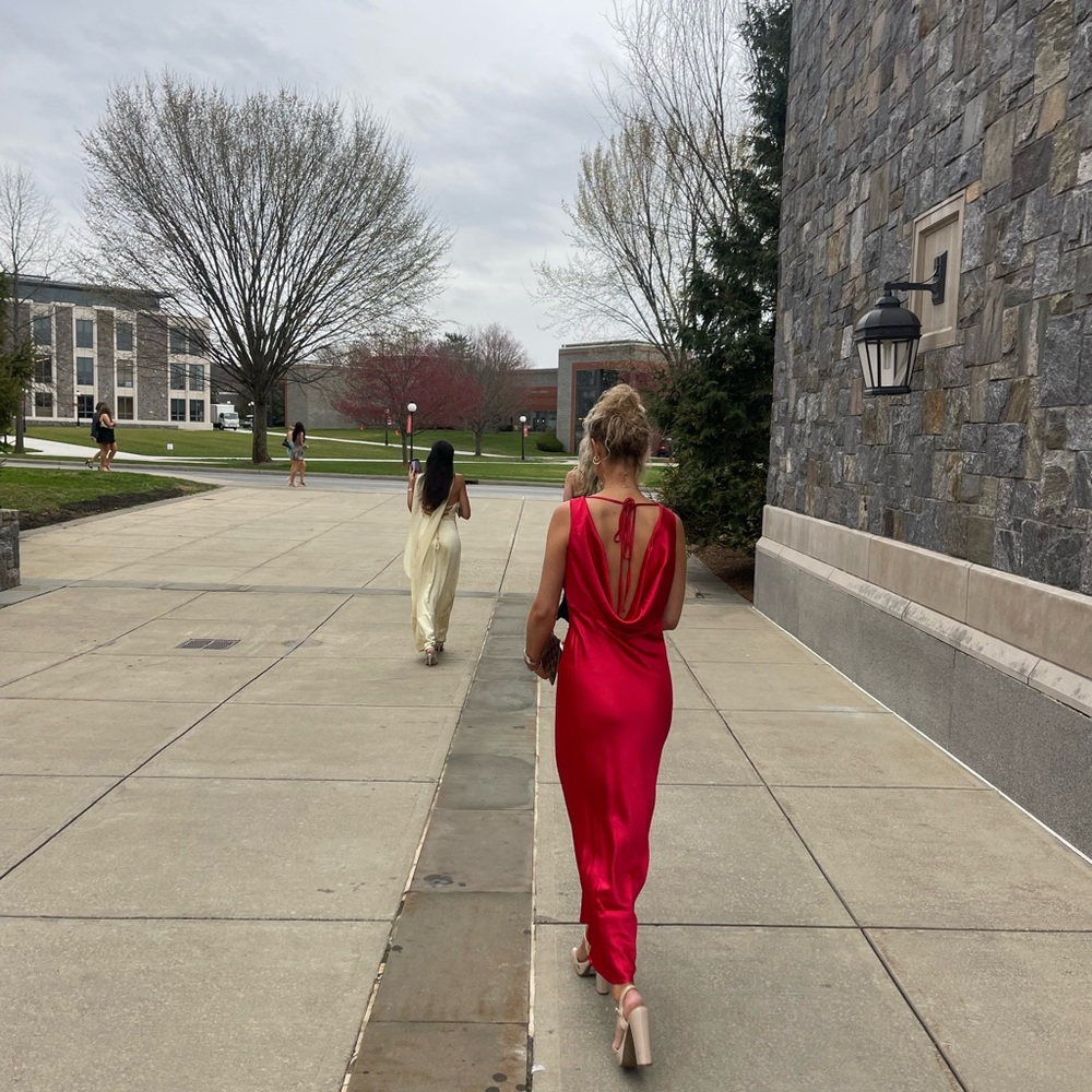 Elegant Red Sleeveless Dress